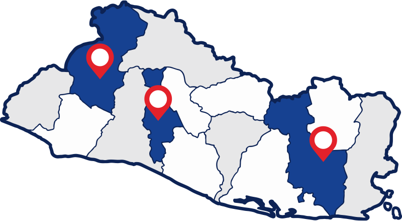 Taller y Centro de Servicio Automotriz 18 Mapa de El Salvador con la ubicación de los Centros de Distribución de DIPARVEL